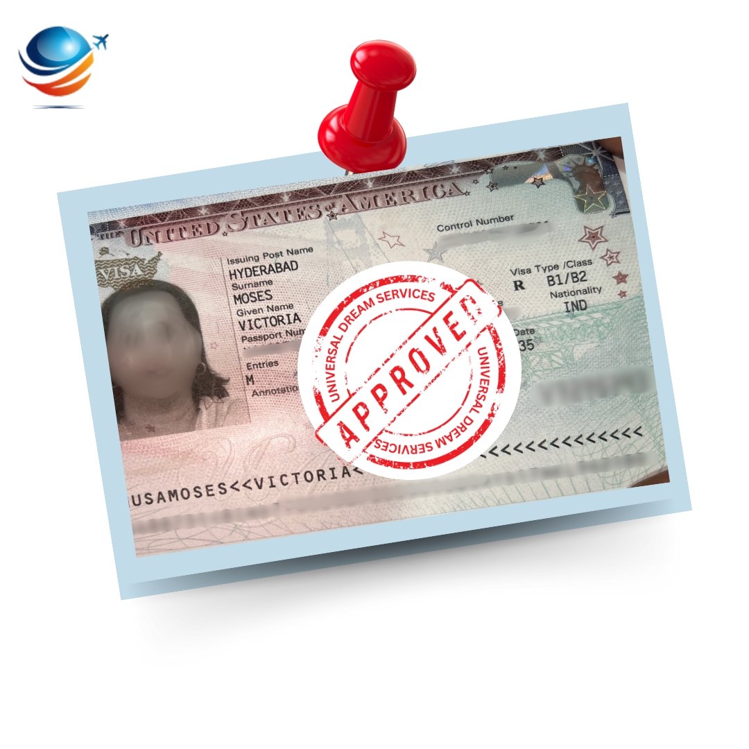 Approval of Tourist visa b1/b2 For USA