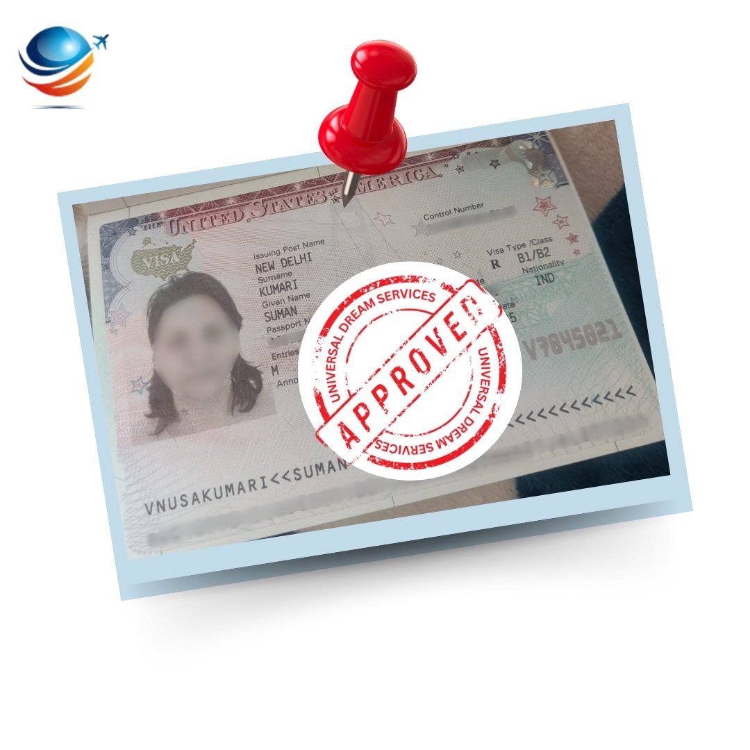 Approval of Tourist visa b1/b2 For USA