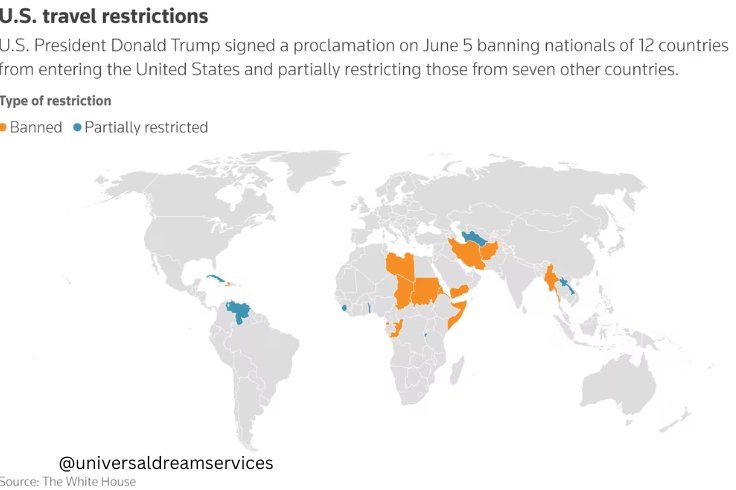 12 countries has been banned by USA
